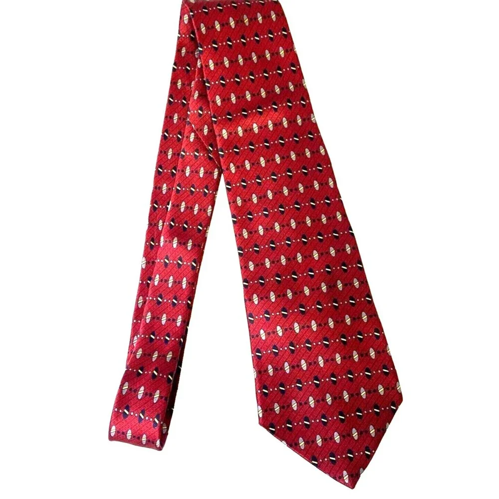 #6623 Zylos Gold Maroon Mens Necktie, Tie
